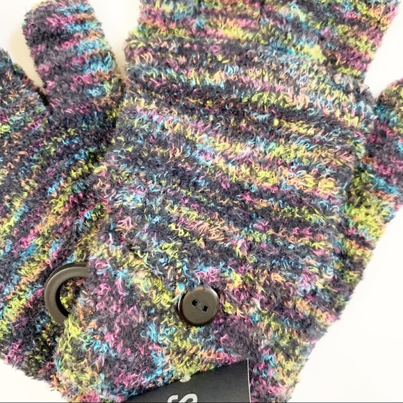 Steve Madden Multicolored Flip Top Gloves/Mittens - Picture 4 of 6